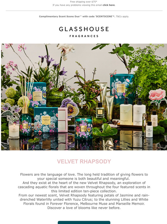Glasshouse Fragrances Your Exclusive Prerelease Velvet Rhapsody