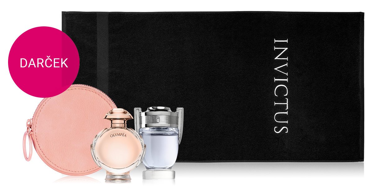 Nakúpte dámske parfémy pre moderné bohyne alebo pánske vône pre pravých hrdinov z kolekcie Invictus & Olympéa značky Paco Rabanne a vyberte si darček.