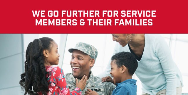 We go further for service members and their families