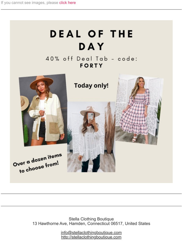 40% OFF 15+ Items! TODAY ONLY!