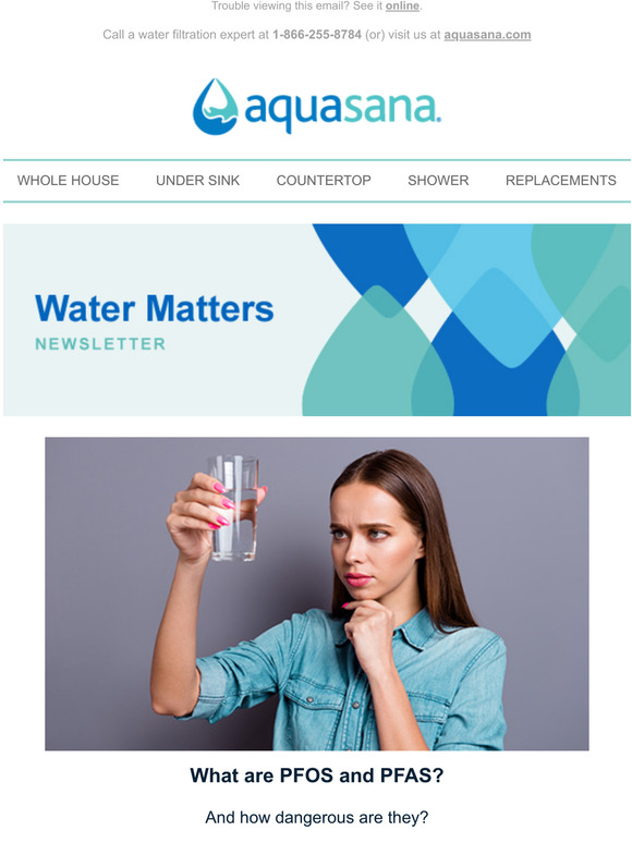 Aquasana Water Matters Health concerns around PFOS and PFAS in your