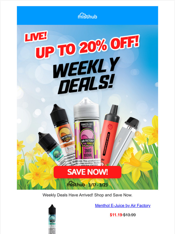 New Weekly Deals Are Here!