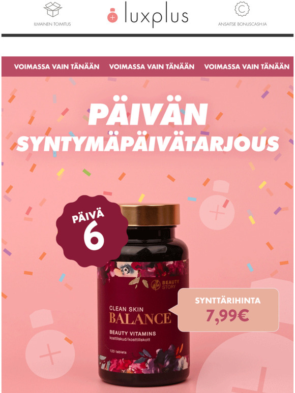 Piv 6  Kiinnostaako? Katso pivn syntympivtarjous