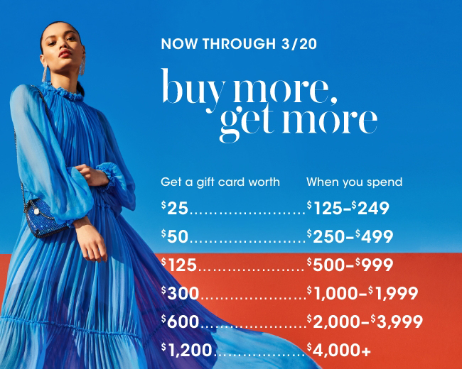 Bloomingdale's: Going on now: Get up to a $1,200 Gift Card!