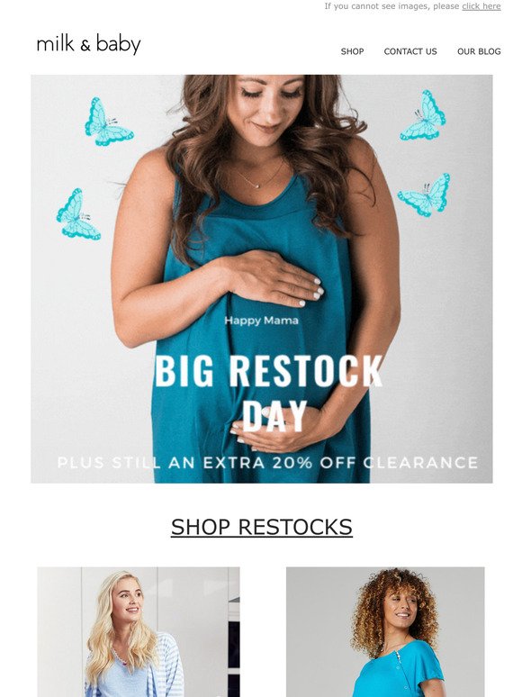 Big Restock & 20% extra off clearance