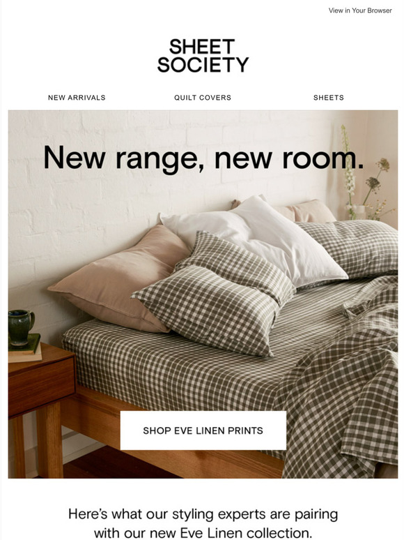 Sheet Society How to style our new sheets. Milled