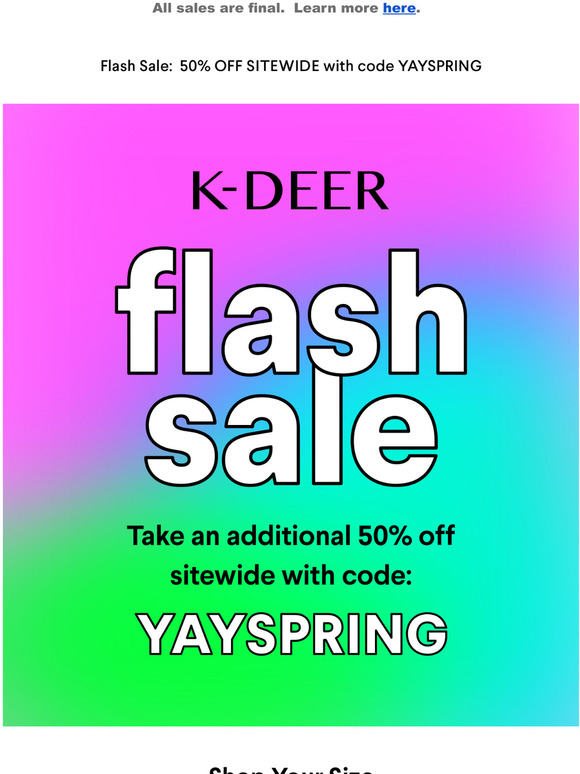  50% Off Sitewide!!!