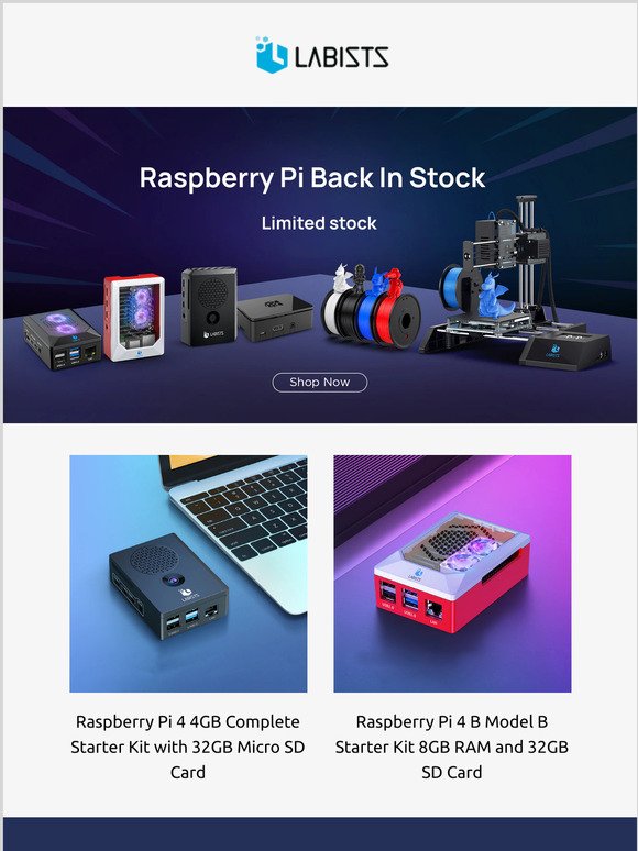 Knock knock! LABISTS Raspberry Pi Back In Stock