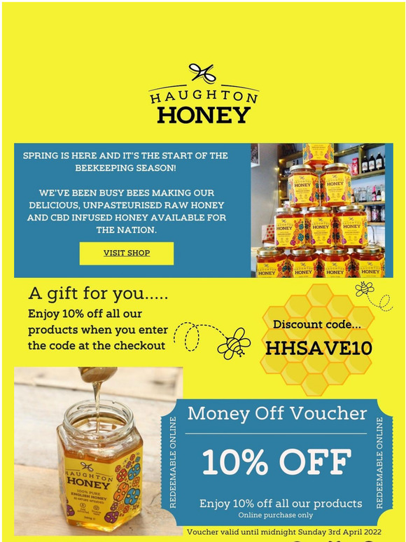 We're buzzing with our 10% discount offer