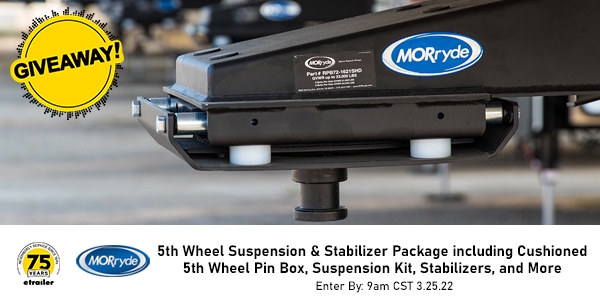 etrailer: Enter Now! Huge RV & 5th Wheel Upgrades from MORryde! | Milled