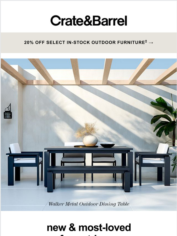 Crate and Barrel Email Newsletters Shop Sales, Discounts, and Coupon Codes