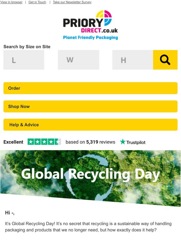 It's Global Recycling Day, -
