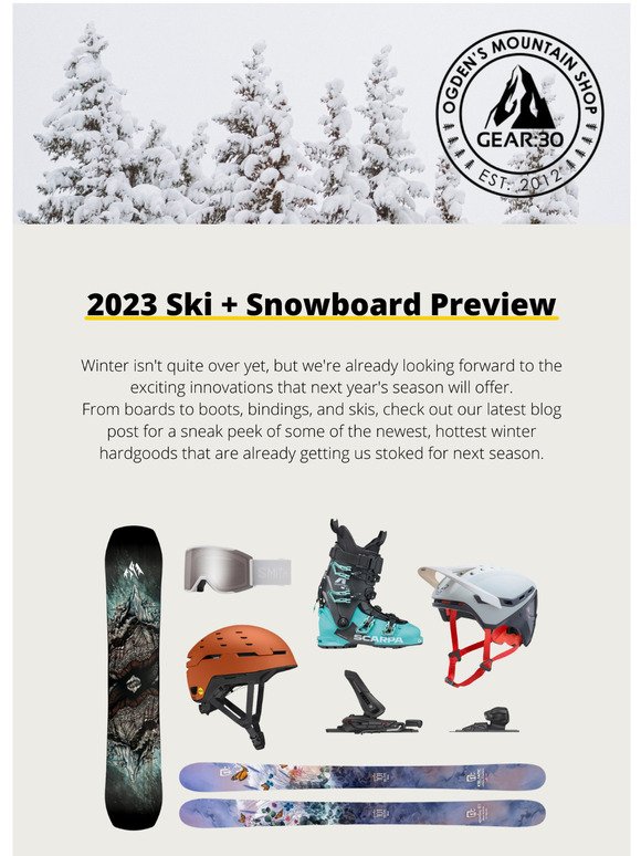 2023 Ski + Snowboard Gear Preview