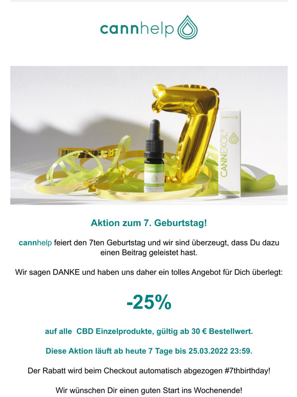 cannhelp feiert 7 Jahre CANNEXOL