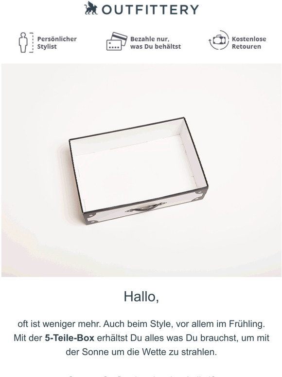 Probiere die 5-Teile-Box!