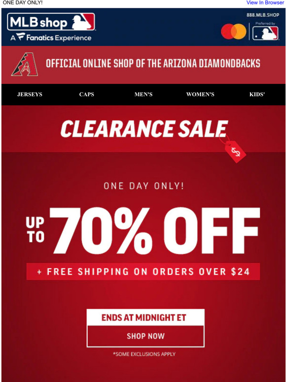 mlb shop sale