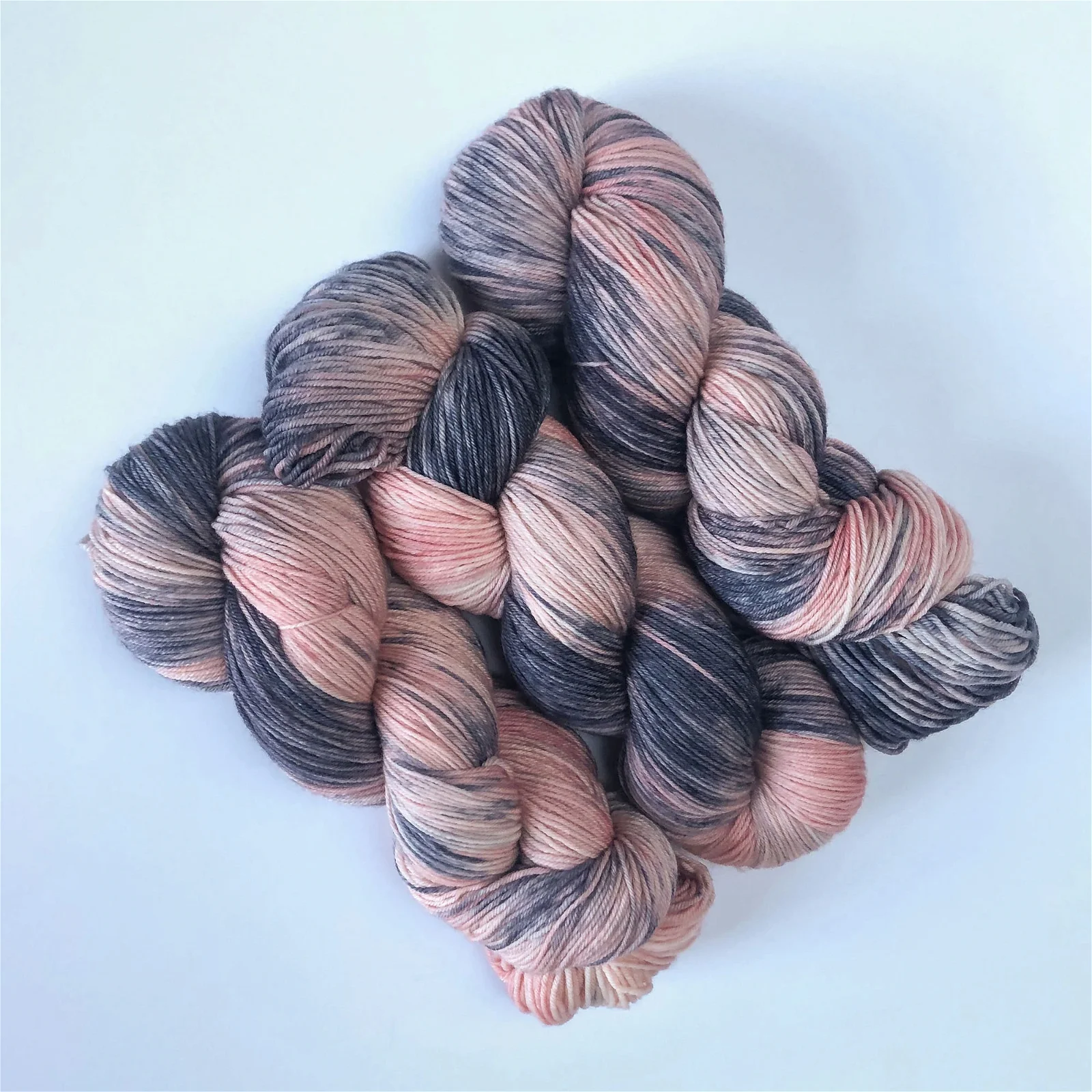 Image of Rose & Denim Sock Yarn -- Hand Dyed Merino Wool Blend