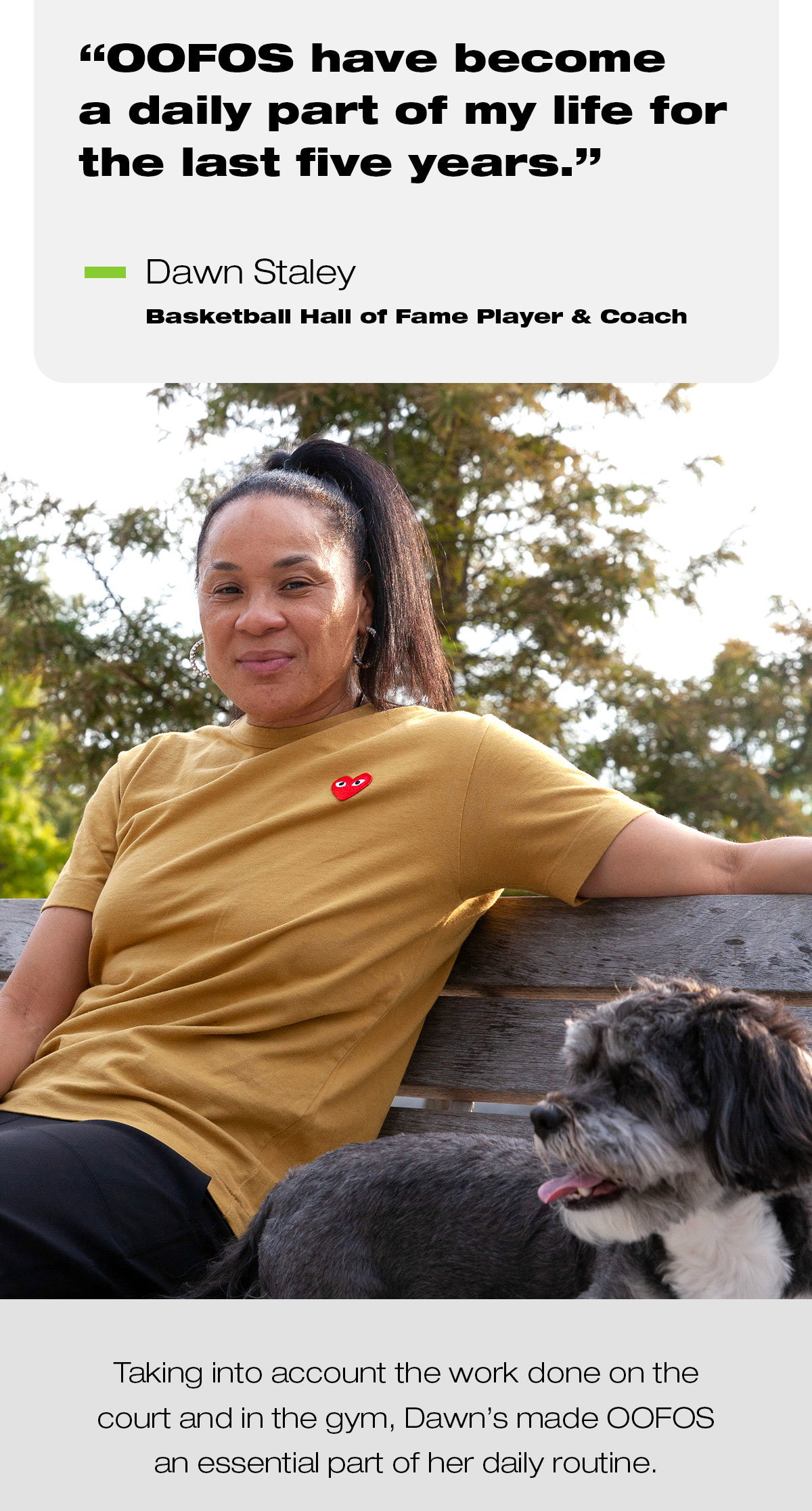 Dawn Staley Reveals What Led to Her Oofos Partnership & More – Footwear News