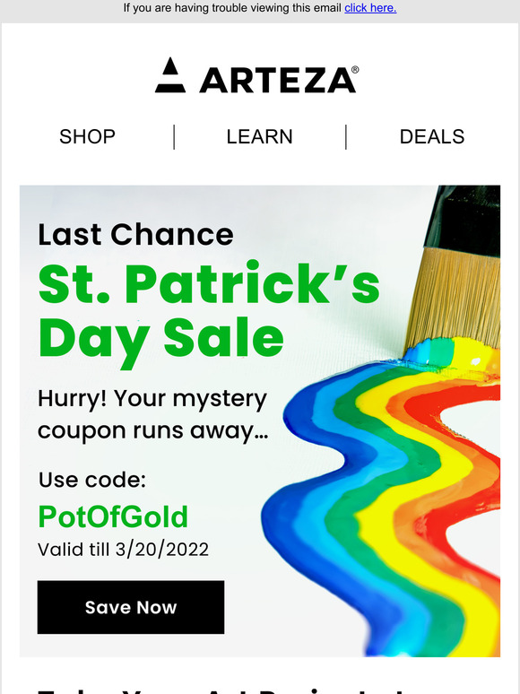 Arteza® Art Supplies Email Newsletters Shop Sales, Discounts, and