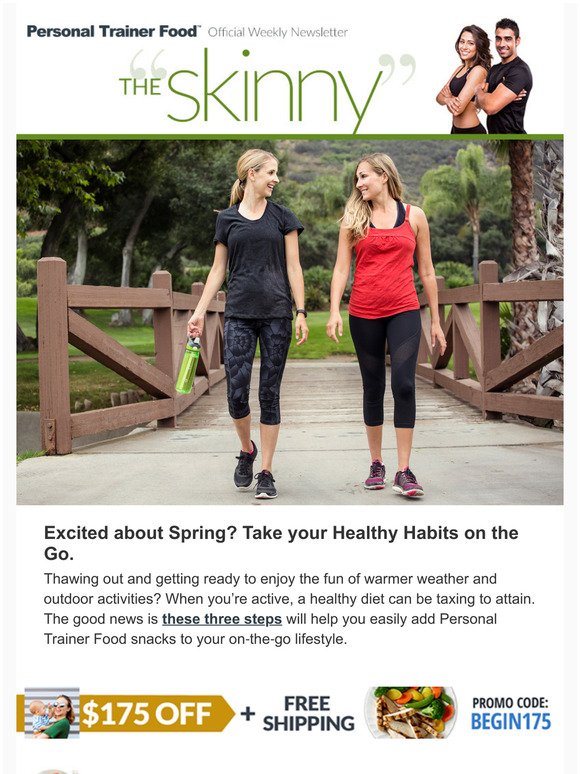 Excited about Spring? Take your Healthy Habits on the Go.