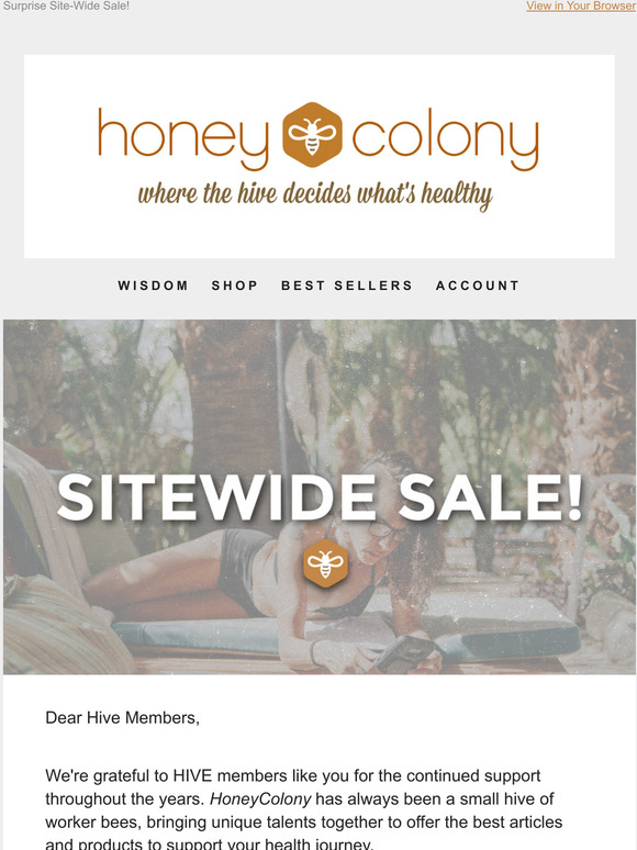 Site-Wide Sale!