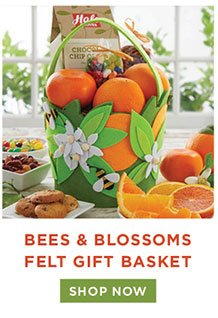 Bees & Blossoms Felt Gift Basket