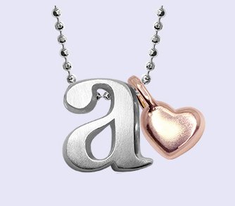 STERLING SILVER LITTLE LETTER WITH MINI ADDITIONS™ HEART