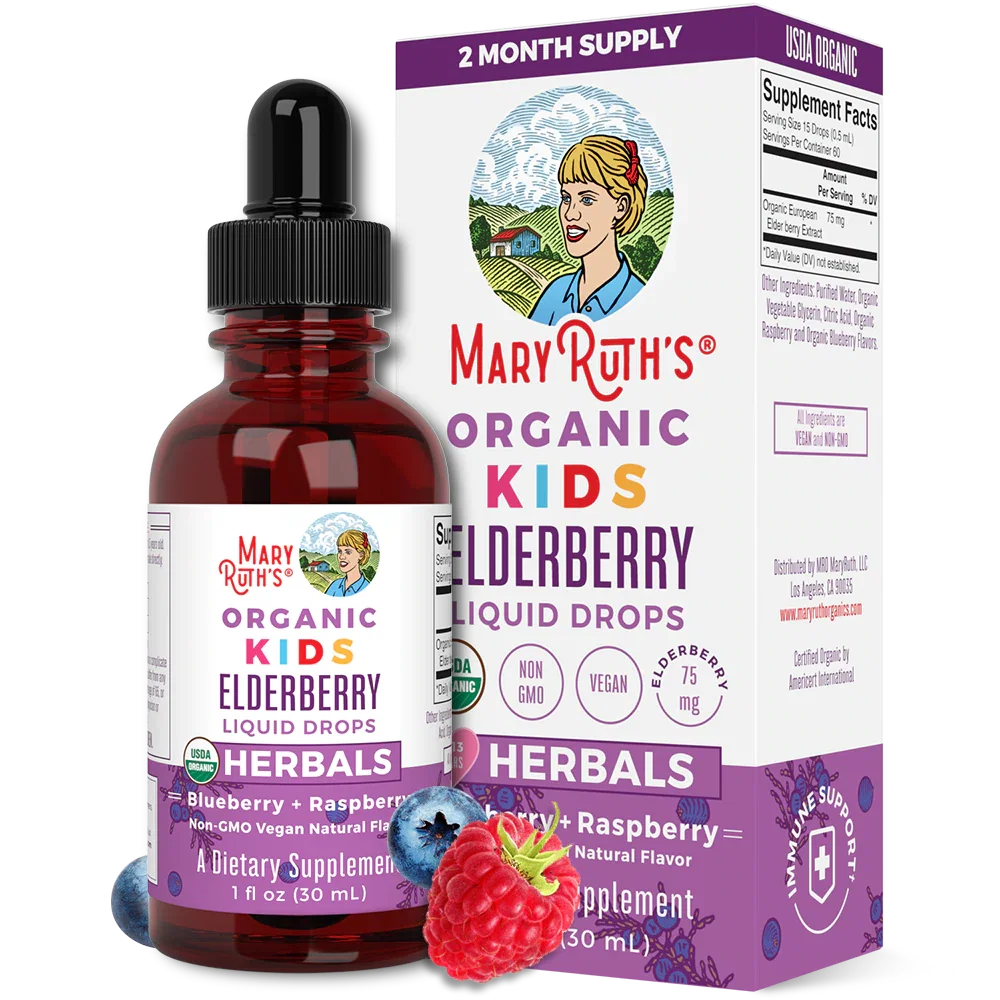 Image of Organic Kids Elderberry Liquid Drops (1 oz)