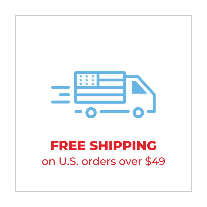 Free Shipping on U.S. orders over $49