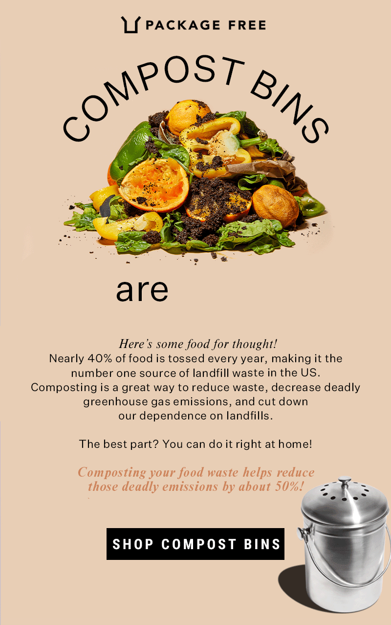 Package Free Shop Compost Bins Are BACK! Milled