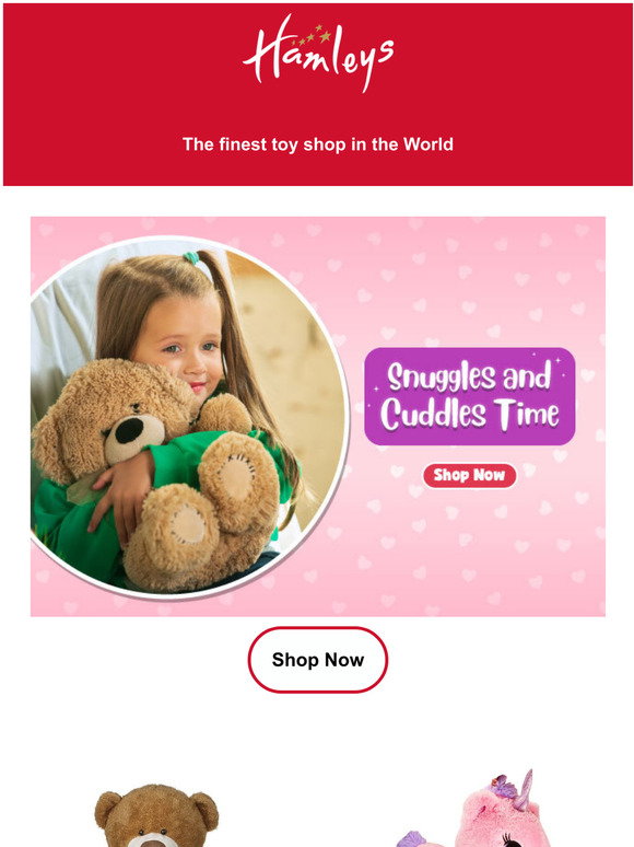 Hamleys: Cuddly Delights! Choose From Teddies, animal toys , baby dolls ...