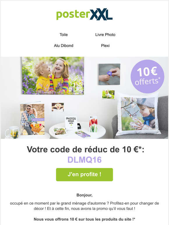 10  sur tous les produits