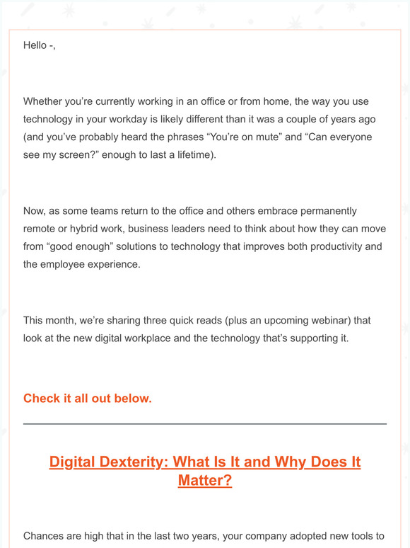 Knowledge Engagement Roundup: Living in a Digital World