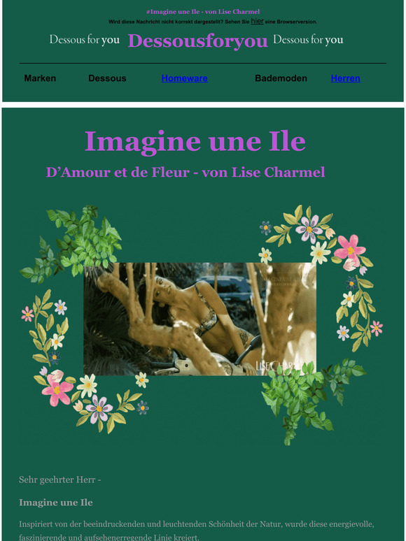 Imagine une Ile von Lise Charmel - Neu bei Dessousforyou