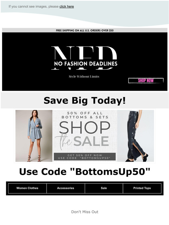 50% Off Deal Today