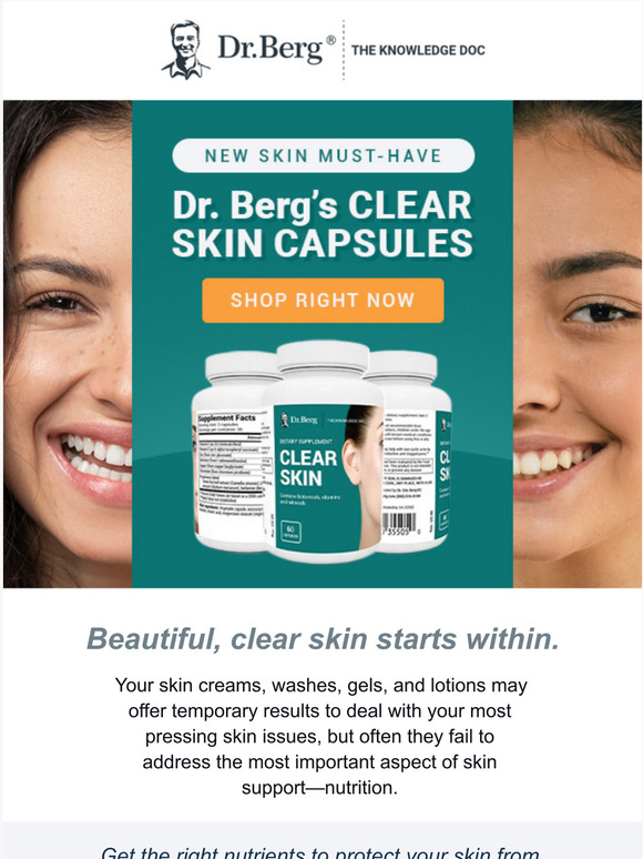 Dr Berg Clear, healthy skin! Milled