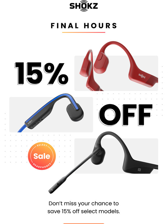 SHOKZ 2-DAY FLASH SALE  Save Up To 30% - AfterShokz