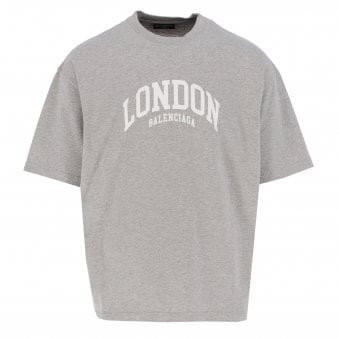 Grey & White Cities Series London Oversized T-Shirt