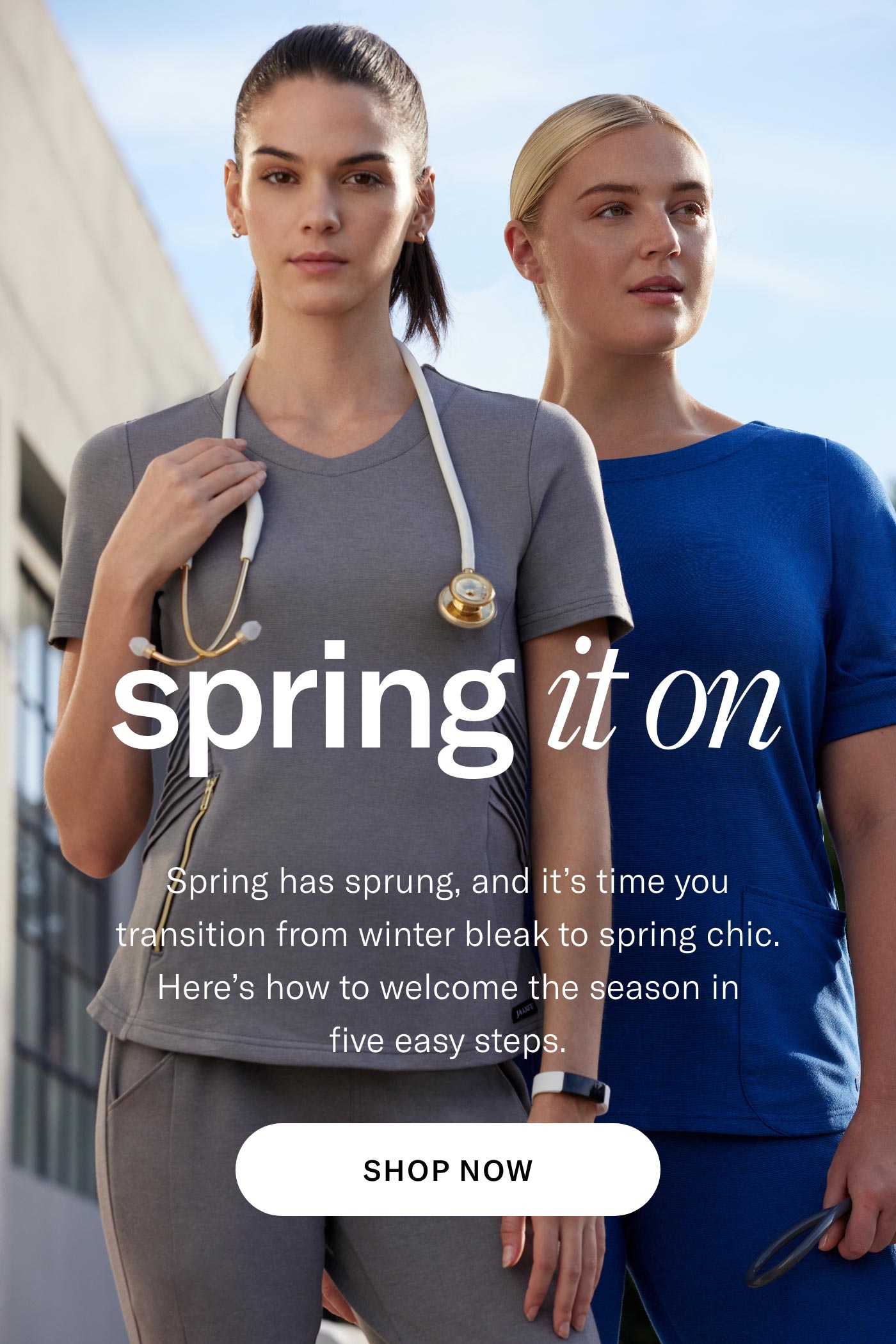 Spring it on. Shop Now. 