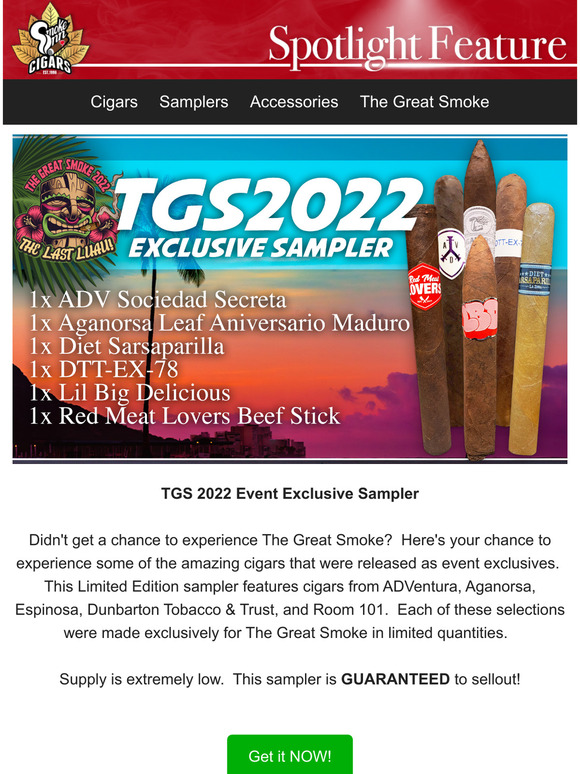 Smoke Inn TGS Event Exclusive Sampler Available Now! Milled
