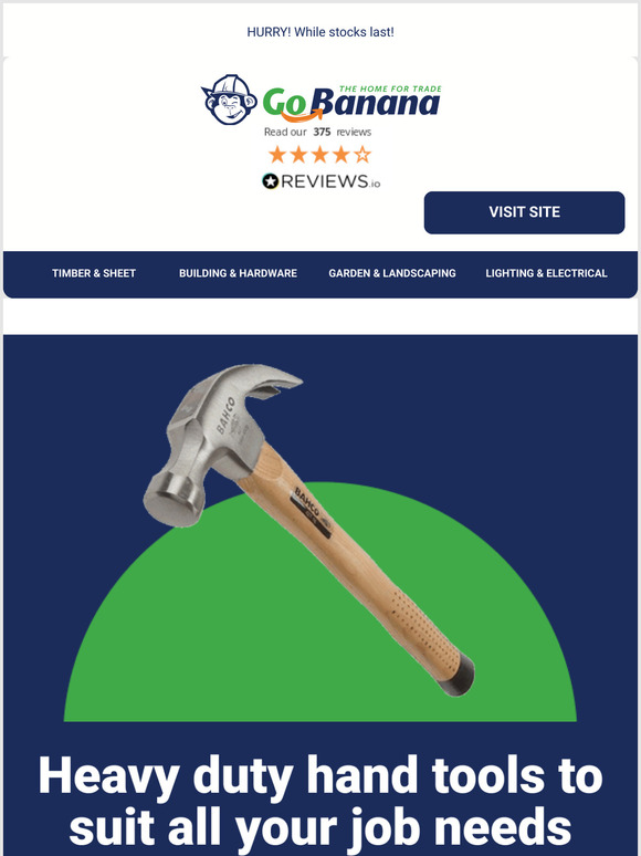 BIG savings on hand tools