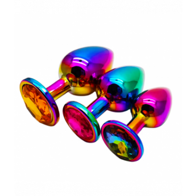 Bijou anal Rosebud Rainbow MEDIUM gold / orange