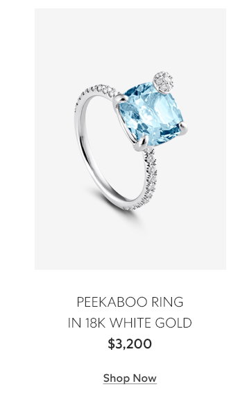 PEEKABOO RING IN 18K WHITE GOLD