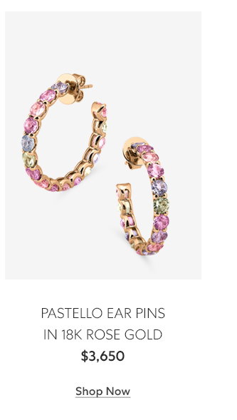 PASTELLO EAR PINS IN 18K ROSE GOLD