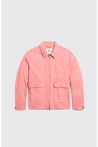 Crew short jacket in soft garment-dyed cotton