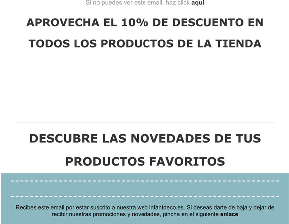 -10% de DTO. en toda la tienda: Aprovecha!