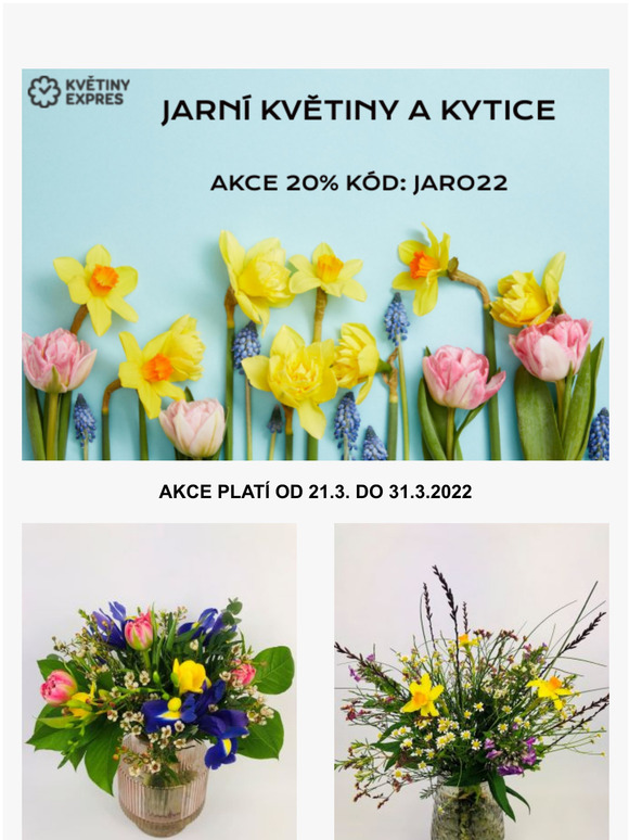 Oslavte pchod jara kvtinou - akce 20%