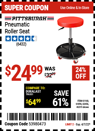Pneumatic Roller Seat