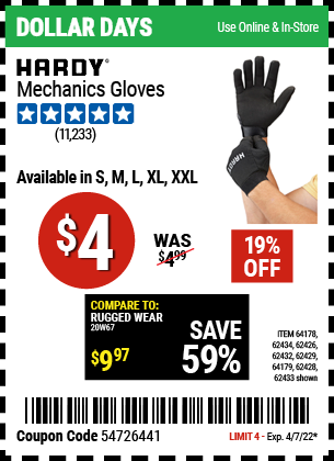 Mechanics Gloves X Large