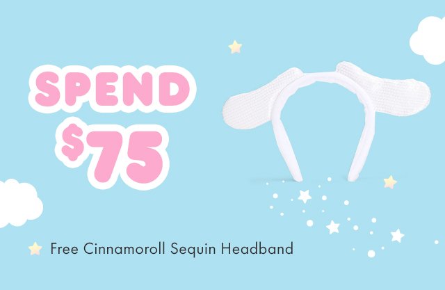 Spend $75 | Free Cinnamoroll Sequin Headband